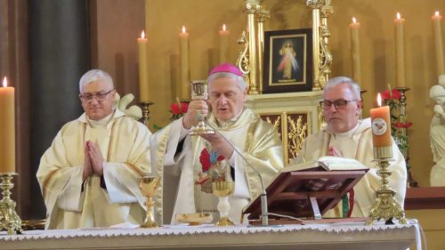 Mszą św. Odpustowo-Jubileuszową pod przewodnictwem J.E. Ks. Biskupa Grzegorza Balcerka. 28.09.2025 r.